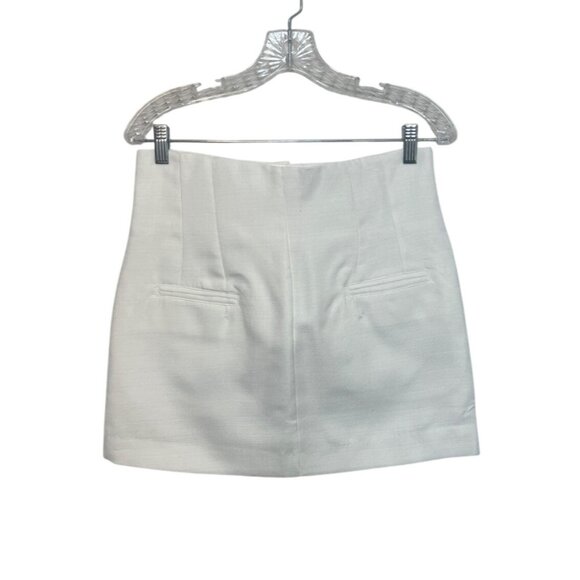 L.I.A Love Is All High Waisted Mini Skirt Womens Medium White New WOT - Picture 2 of 10